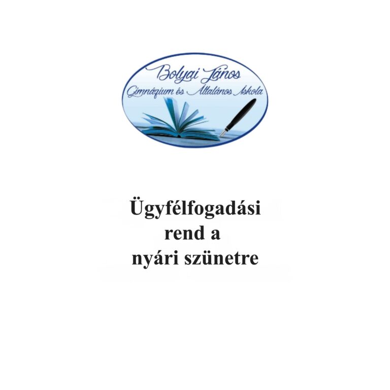 Ügyfélfogadási rend a nyári szünetre – fotó