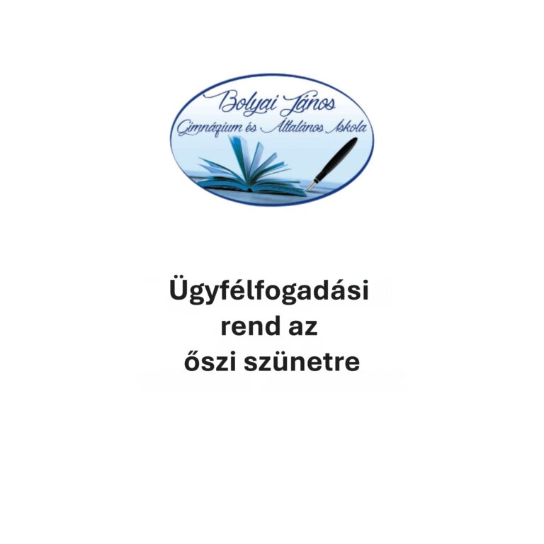 Ügyfélfogadási rend az őszi szünetre – fotó
