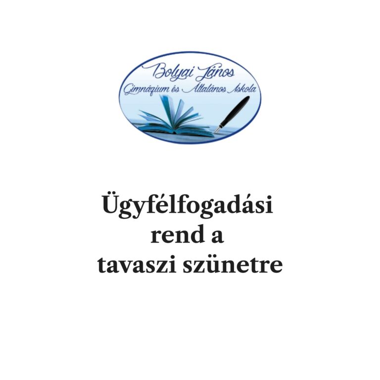 Ügyfélfogadási rend a tavaszi szünetben – fotó